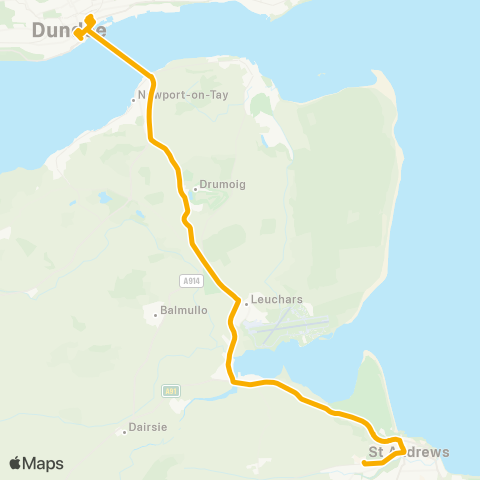 Stagecoach East Scotland Seagate Bus Station - Bus Station map