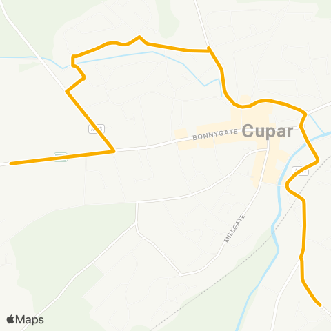 Stagecoach East Scotland Castlehill Primary School - Elmwood Coll map