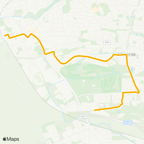 Stagecoach East Scotland Dunfermline High School - Enterprise Way map