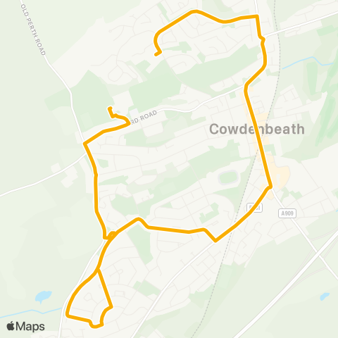 Stagecoach East Scotland Beath HS - Foulford Primary School map