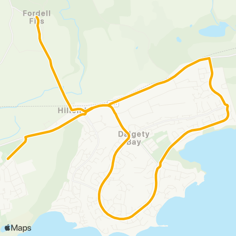 Stagecoach East Scotland Fordell Gardens - High School map