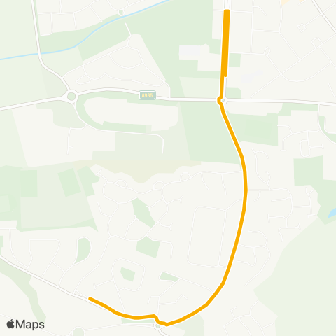 Stagecoach East Scotland Hilton Road - King's Road Primary School map