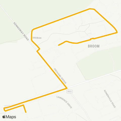 Stagecoach East Scotland Graham Crescent - Beurard map