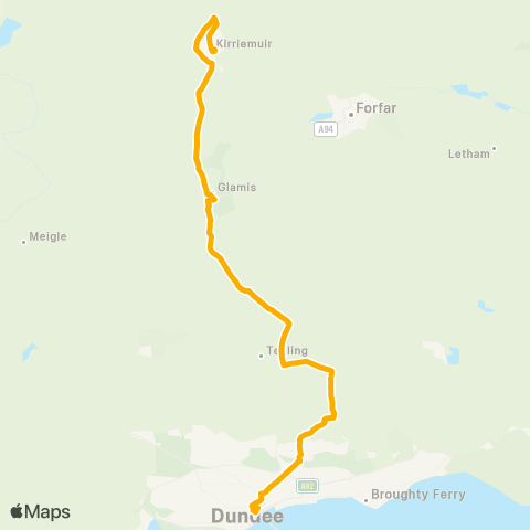Stagecoach East Scotland High Street - Bus Station map