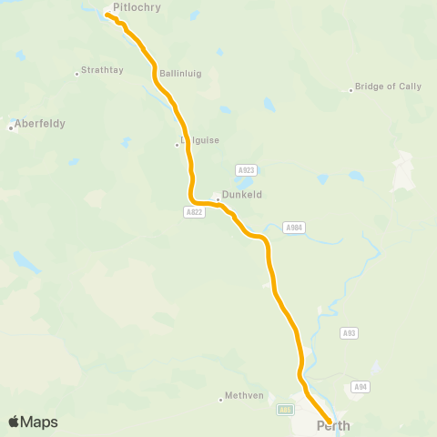 Stagecoach East Scotland Community Campus - Bus Station map