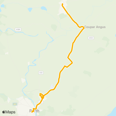 Stagecoach East Scotland Wellmeadow - Park map