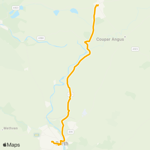 Stagecoach East Scotland Bus Station - Wellmeadow map