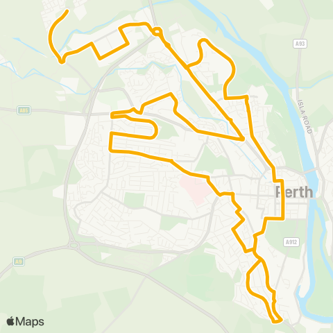 Stagecoach East Scotland Bus Depot - Bus Depot map