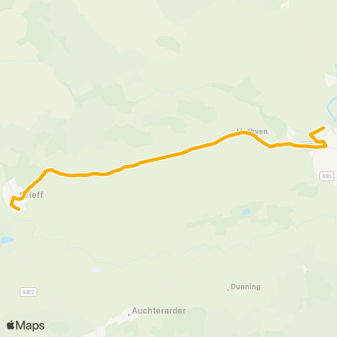 Stagecoach East Scotland Bus Depot - School Bus Park map