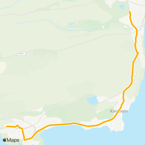 Stagecoach East Scotland Balwearie Road - Stenhouse Drive map