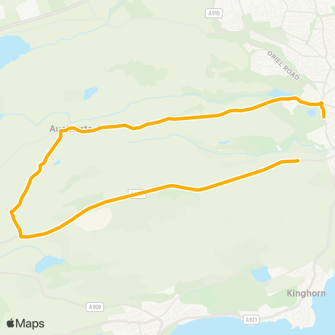 Stagecoach East Scotland Balwearie High School - Farm map