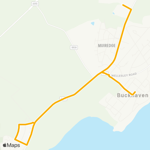 Stagecoach East Scotland McDuff - Levenmouth Academy map