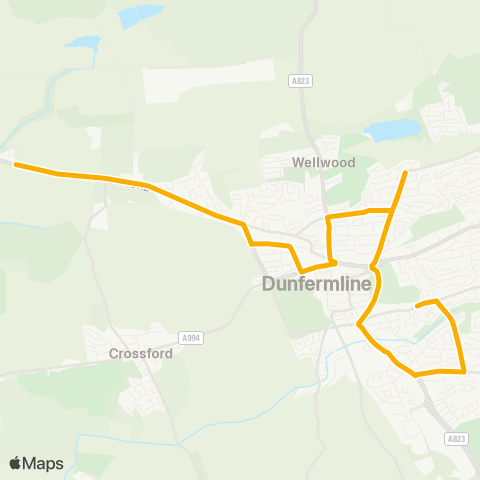 Stagecoach East Scotland St Margaret's PS - Dean Ridge map