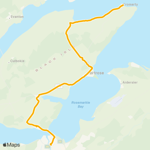 Stagecoach Bluebird The Links - Bus Station Stance 4 map