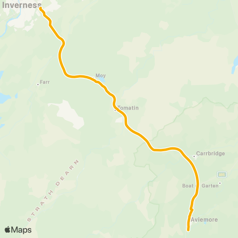 Stagecoach Bluebird Bus Station Stance 6 - UHI Campus map