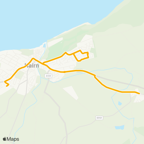 Stagecoach Bluebird School - Nairn Academy map