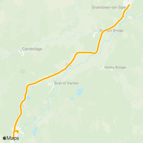 Stagecoach Bluebird MacKenzies Hotel - The Square map