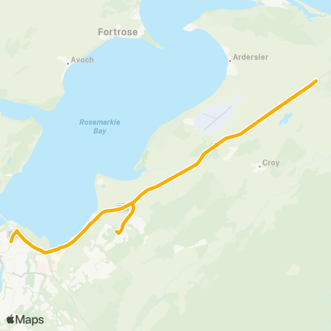 Stagecoach Bluebird Stagecoach Depot - Culloden Academy map