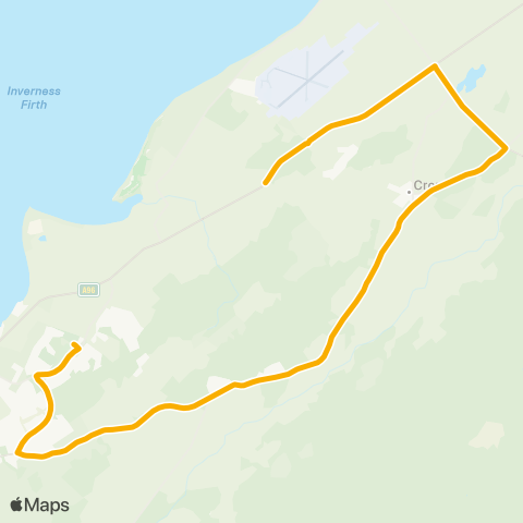 Stagecoach Bluebird St Josephs School - Culloden Moor Inn map