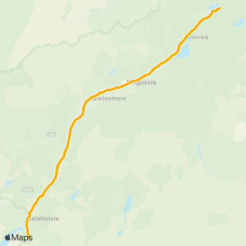 Stagecoach Bluebird High School - Road End map