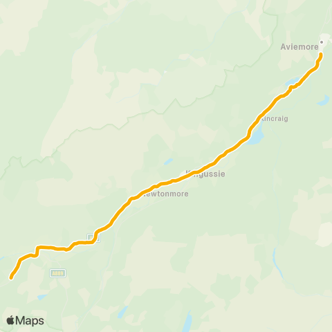 Stagecoach Bluebird Station - Strathmashie House map