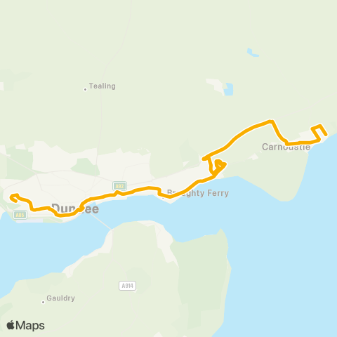 Stagecoach East Scotland Hunter Street - Dobbie's Garden Centre map