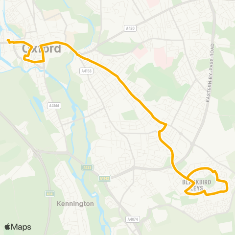 Stagecoach Oxfordshire  map