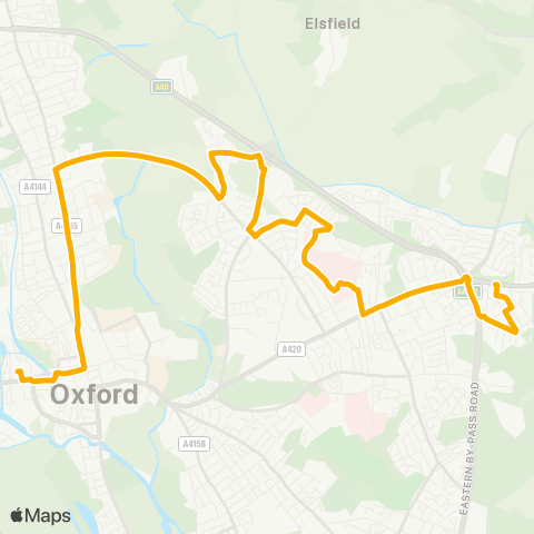 Stagecoach Oxfordshire  map