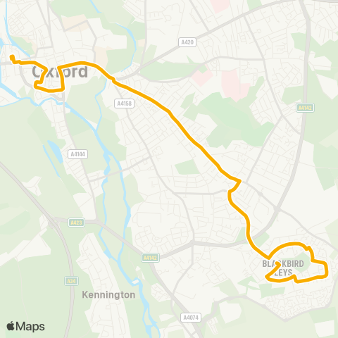 Stagecoach Oxfordshire  map
