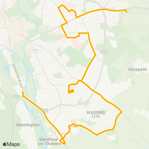 Stagecoach Oxfordshire  map