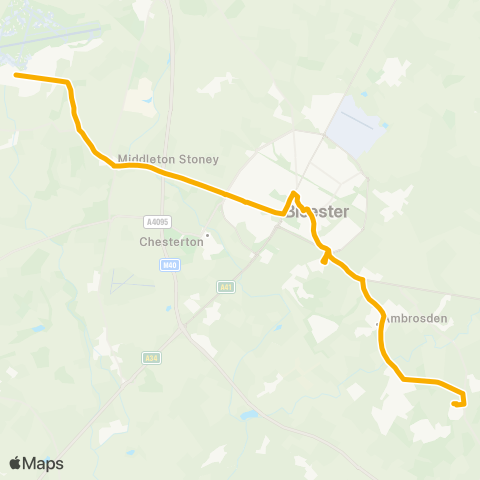 Stagecoach Oxfordshire  map