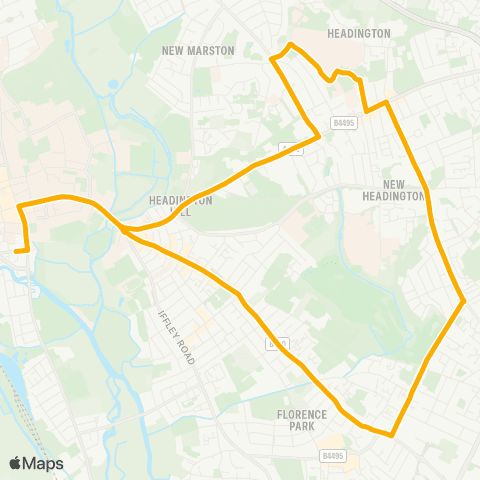 Stagecoach Oxfordshire Speedwell Street - Speedwell Street map
