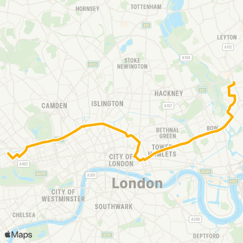 Stagecoach London Paddington Station - Drapers Field map