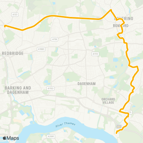 Stagecoach London Parham Dr - Ferry Ln / Coldharbour Ln map