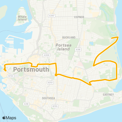 Stagecoach South City Shops S - City of Portsmouth Coll / Sixth Form Campus map