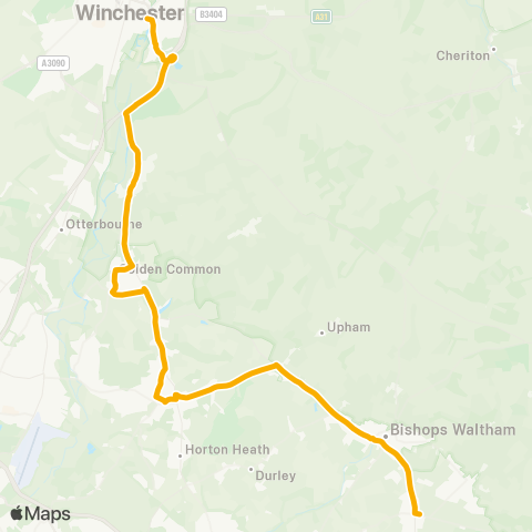 Stagecoach South Sea Lane - Barfoots of Botley map