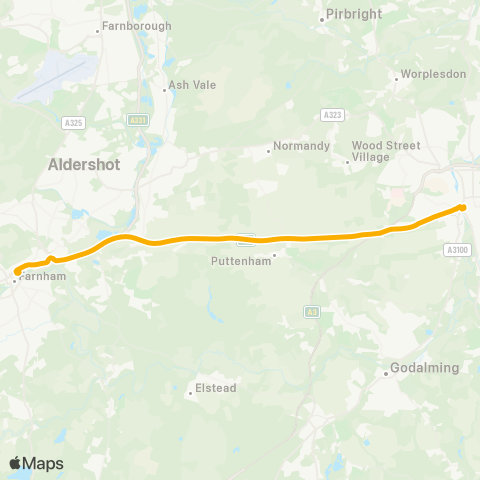Stagecoach South Bullers Road - Alton College map