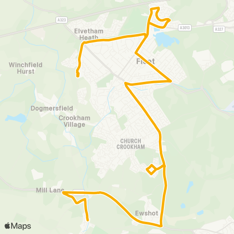 Stagecoach South Calthorpe Park School - Greensprings map