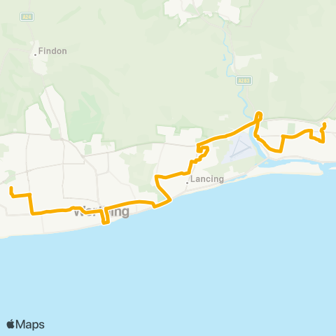Stagecoach South Holmbush Centre - Jarvis Road map