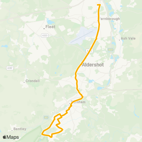 Stagecoach South Westfield Lane - Sixth Form College map