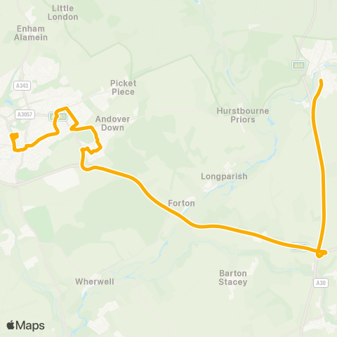Stagecoach South Micheldever Road - Bus Station map