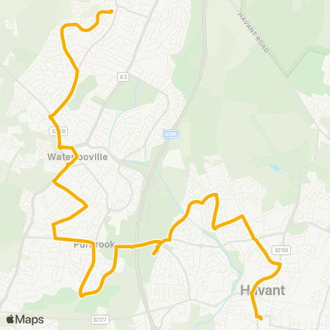 Stagecoach South Bus Station - Blackbird Close map