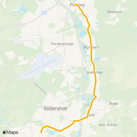 Stagecoach South All Hallows School - Church Road map