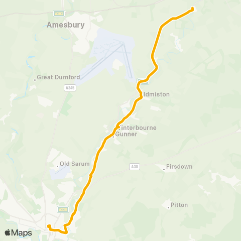 Stagecoach South Endless Street - Muscott Close map