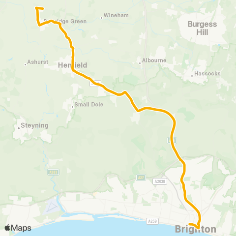 Stagecoach South Churchill Square - Railway Station map