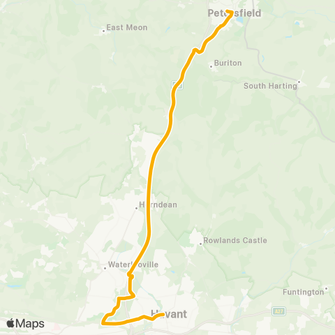 Stagecoach South Havant College - The Square map
