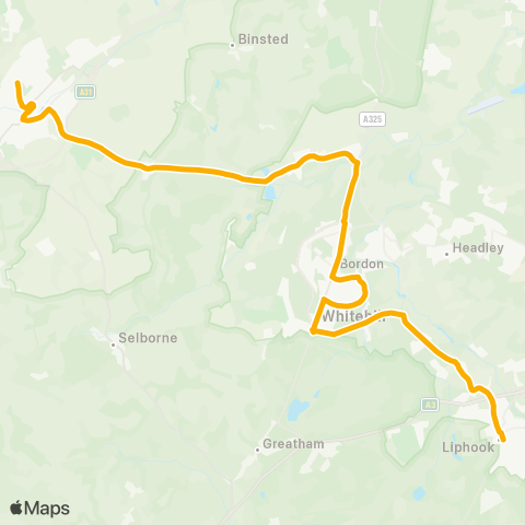 Stagecoach South Sainsburys - Alton College map