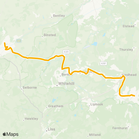 Stagecoach South Alton College - The Square map