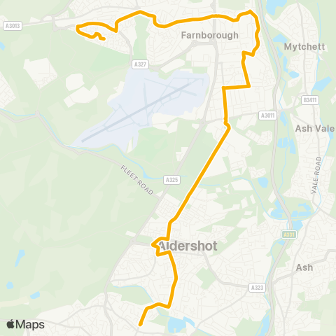 Stagecoach South Morrisons - All Hallows School map