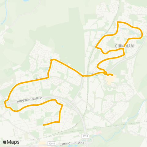Stagecoach South High School Grounds - Hawker Close map